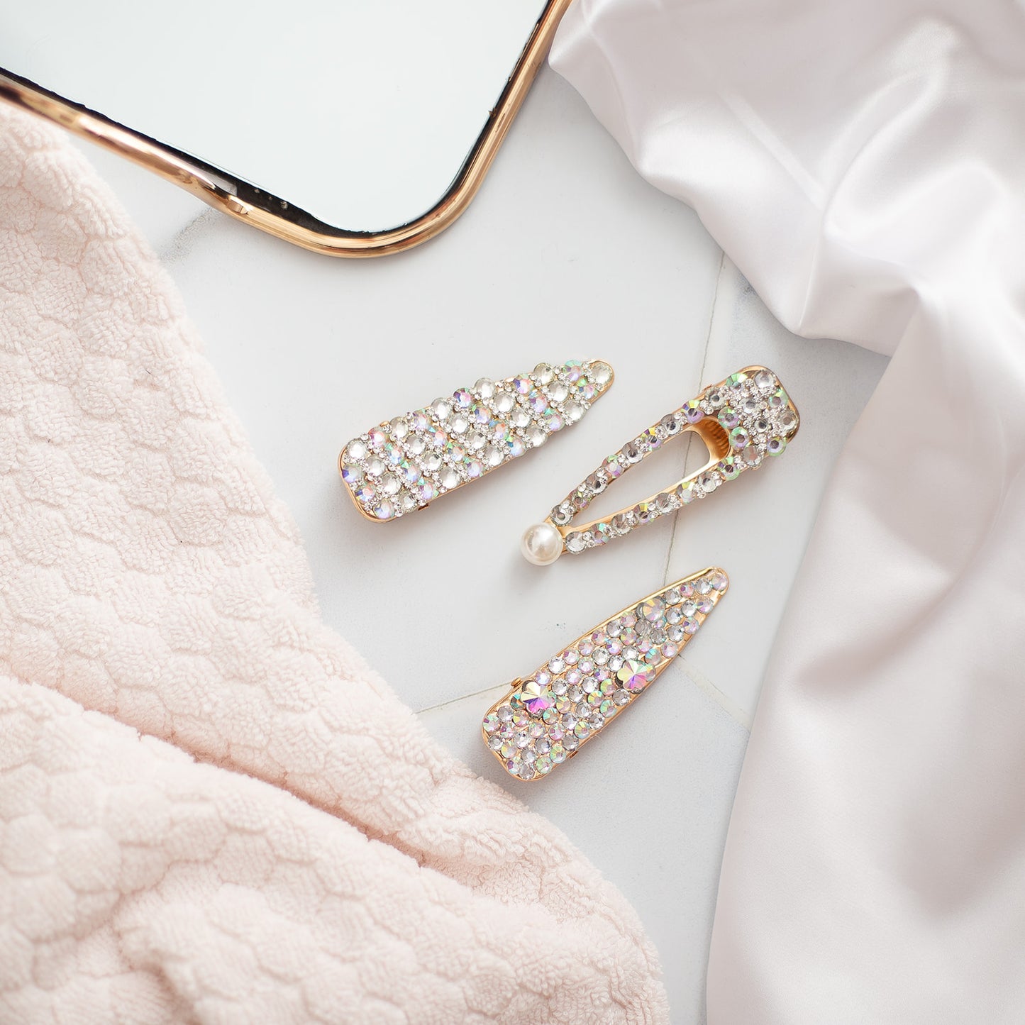 Sapphire Hair Clips