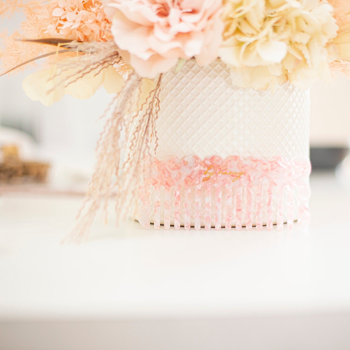 By Nancy Signature Comb - Rosé Marble