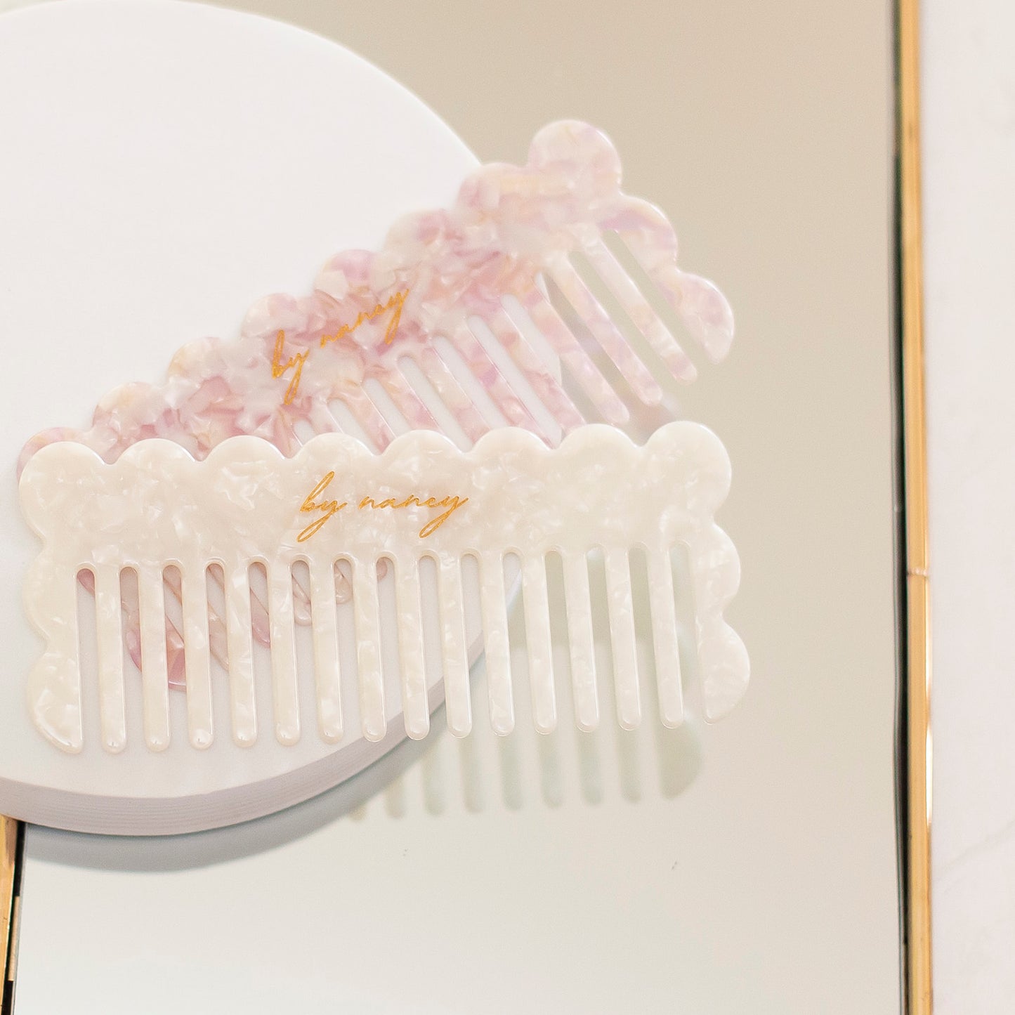 By Nancy Signature Comb - Blush Marble