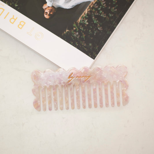 By Nancy Signature Comb - Blush Marble