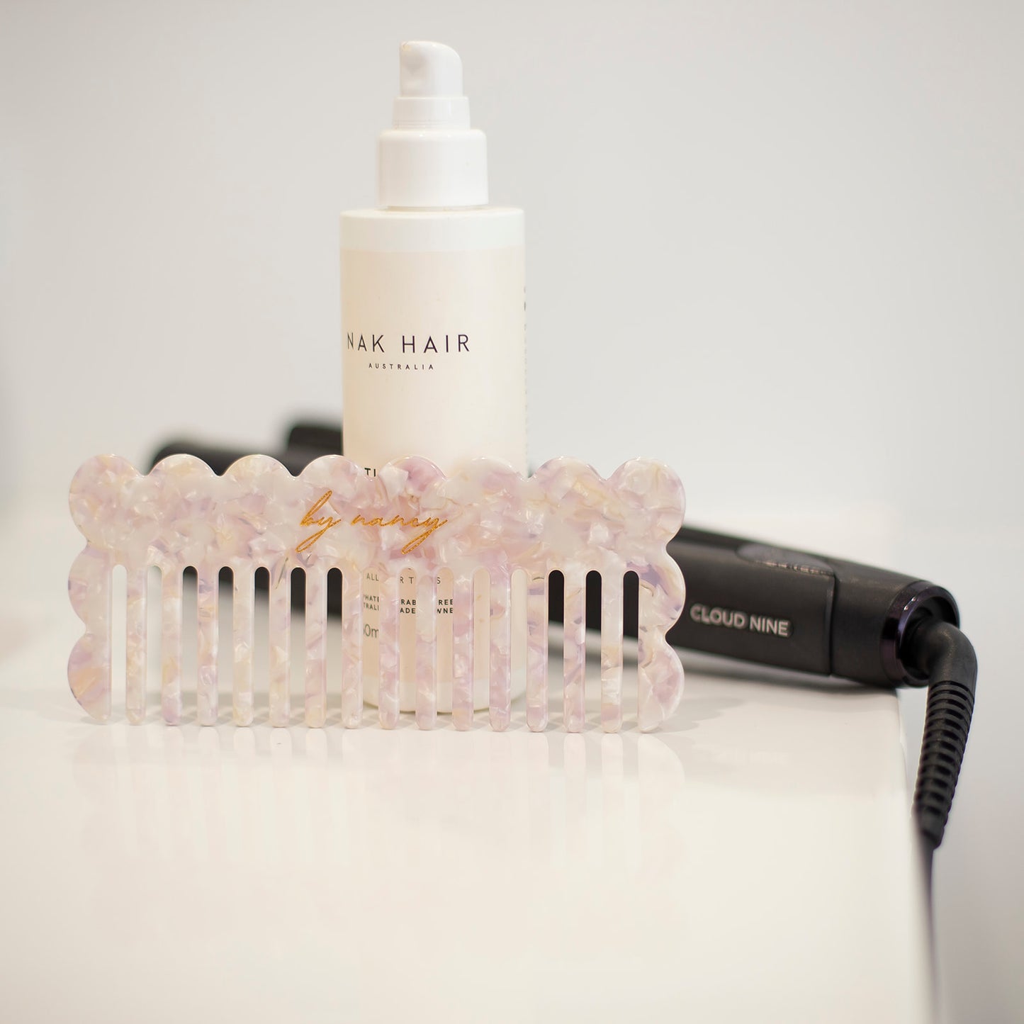 By Nancy Signature Comb - Blush Marble